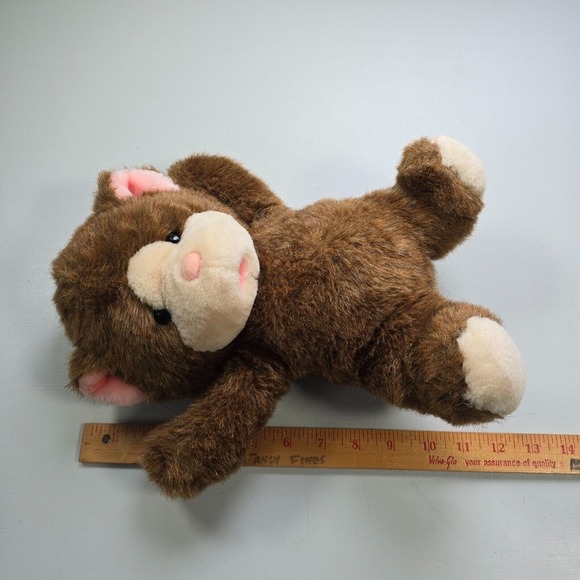 Vintage Mattel Emotions Teddy Bear Plush Brown 1980s Missing Pacifier Diaper - Picture 9 of 10